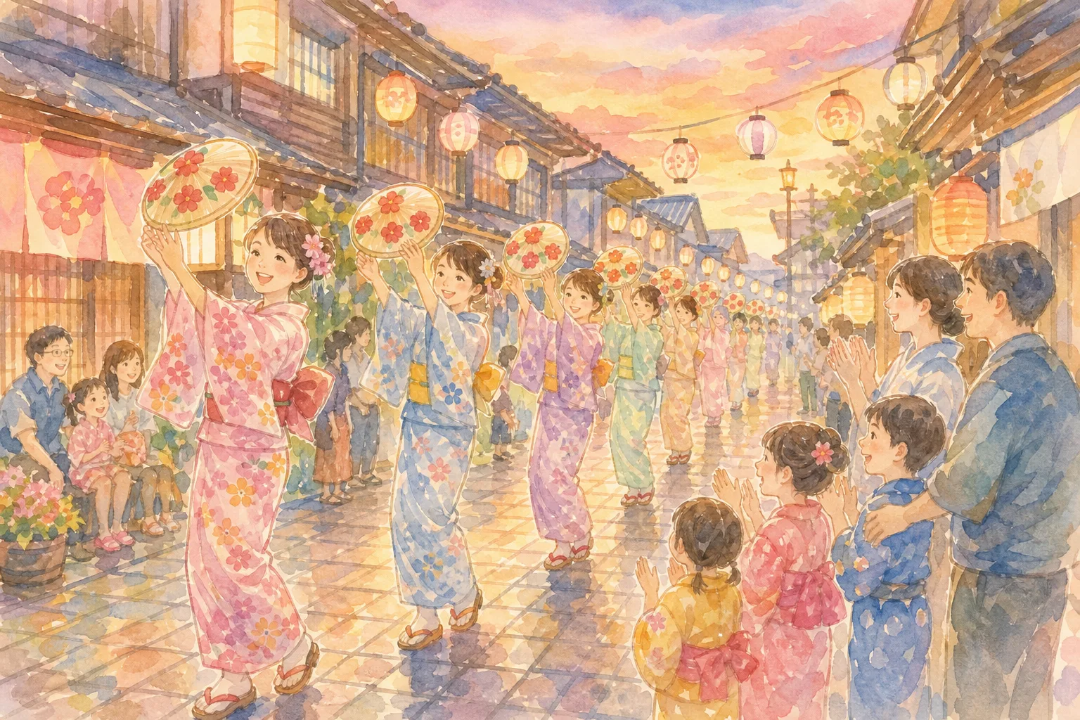 尾花沢市内一帯(おばなざわ花笠まつり)