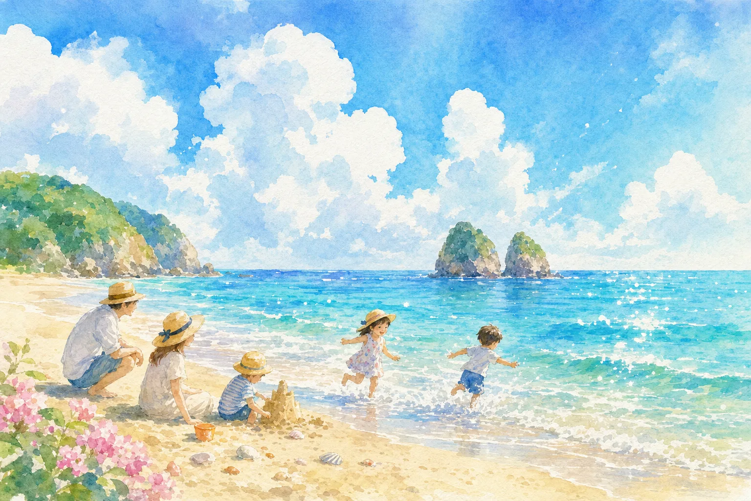磯原二ツ島海水浴場