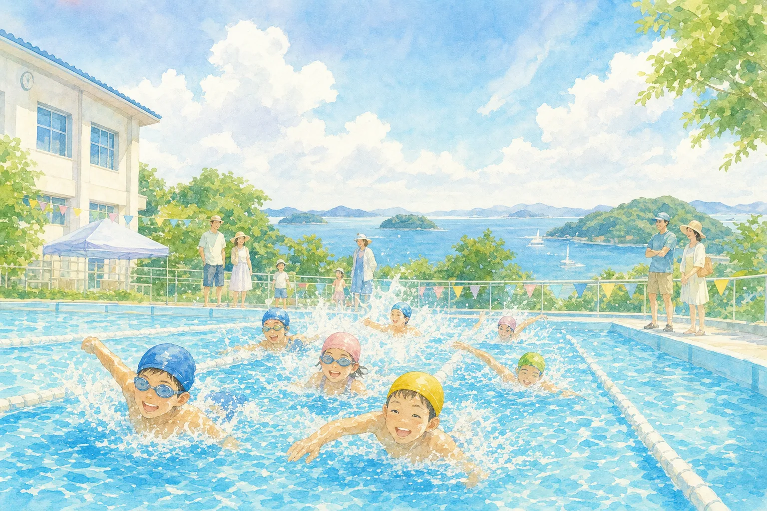 2026年 能美中学校プール 1日満喫コース