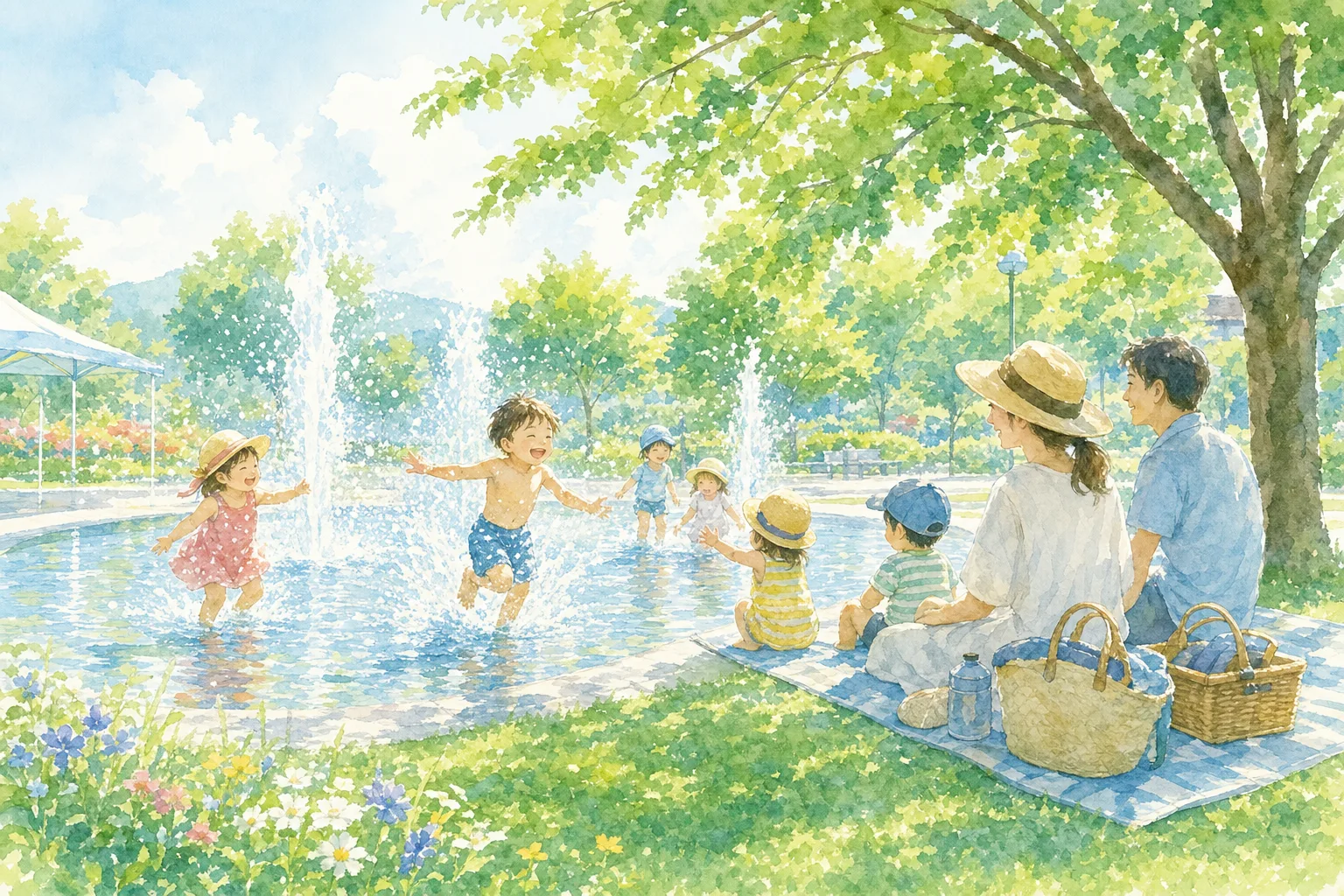 2026年 君津中央公園 噴水広場 1日満喫コース