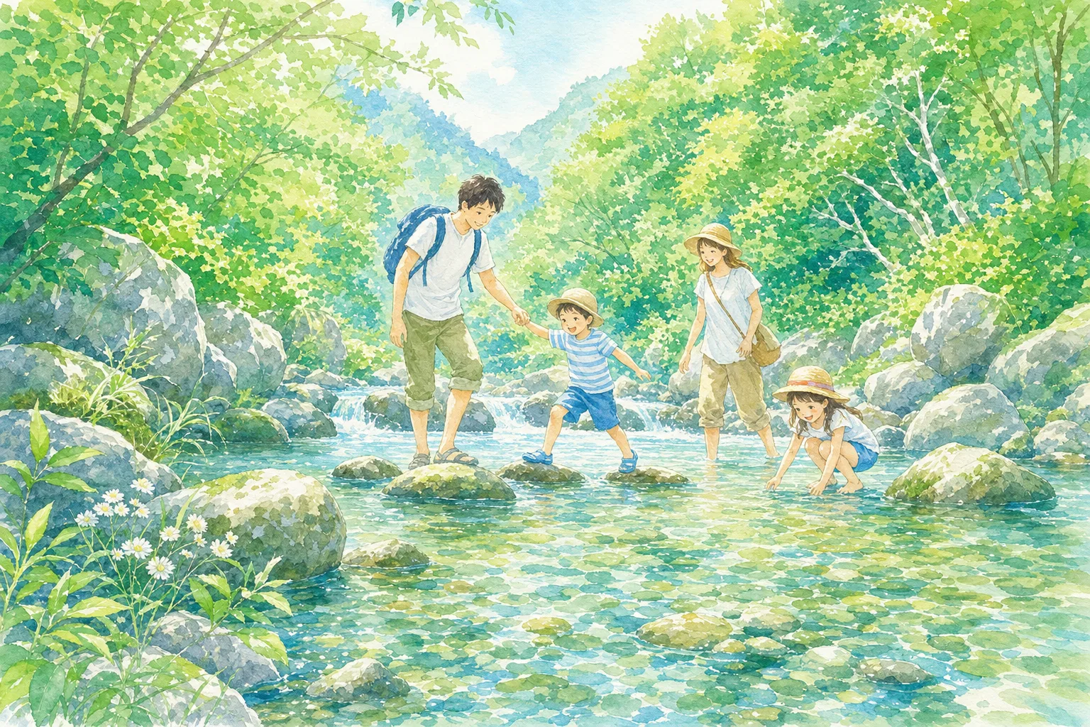 2026年 大川原峡キャンプ場 河川プール 1日満喫コース