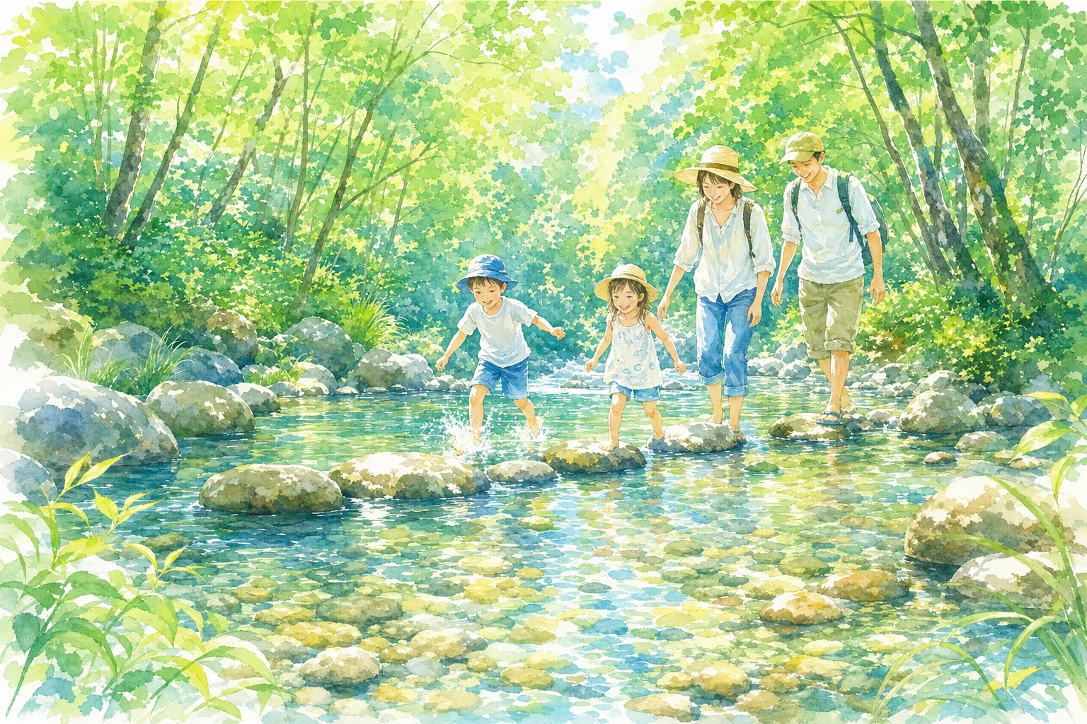 2026年 のほほんパークひだおさか 大洞川 川遊びエリア 1日満喫コース