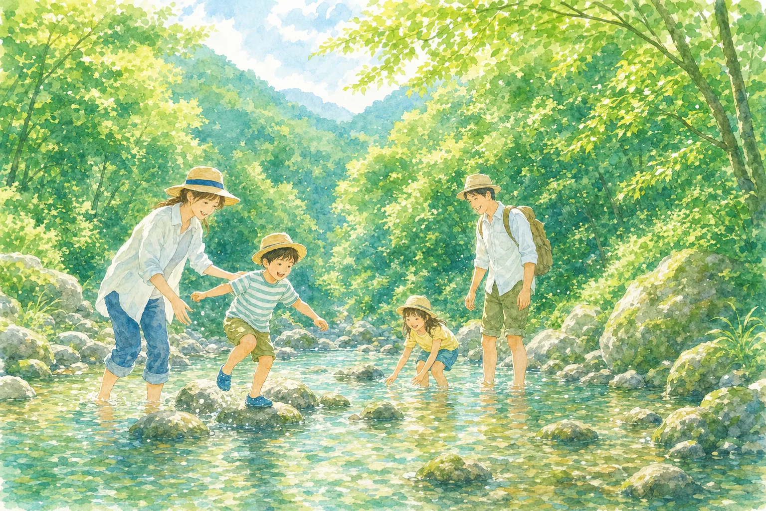 2026年 小滝沢キャンプ場 花貫川の水遊び場 1日満喫コース