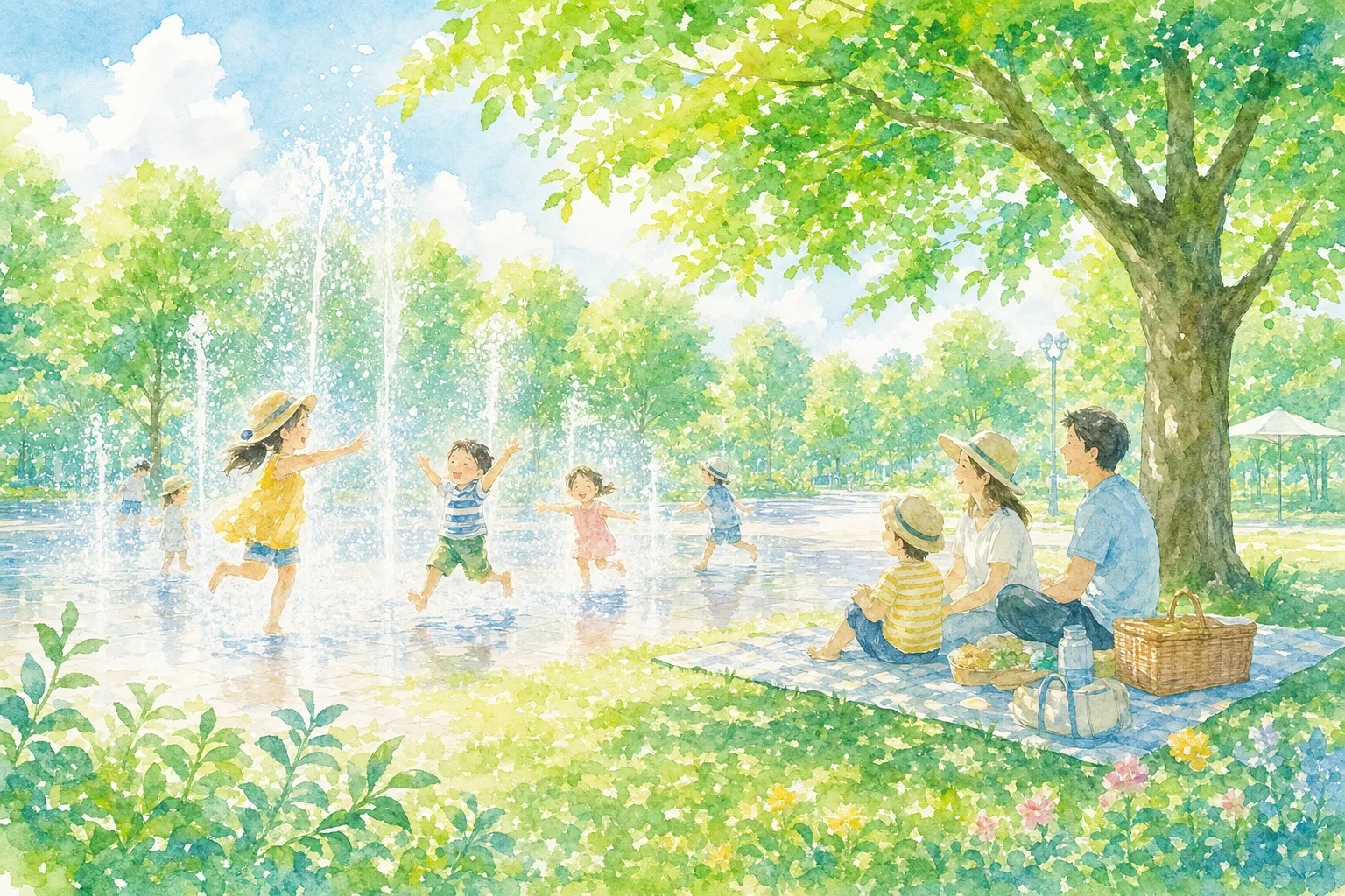 2026年 おうら中央公園 噴水広場 1日満喫コース