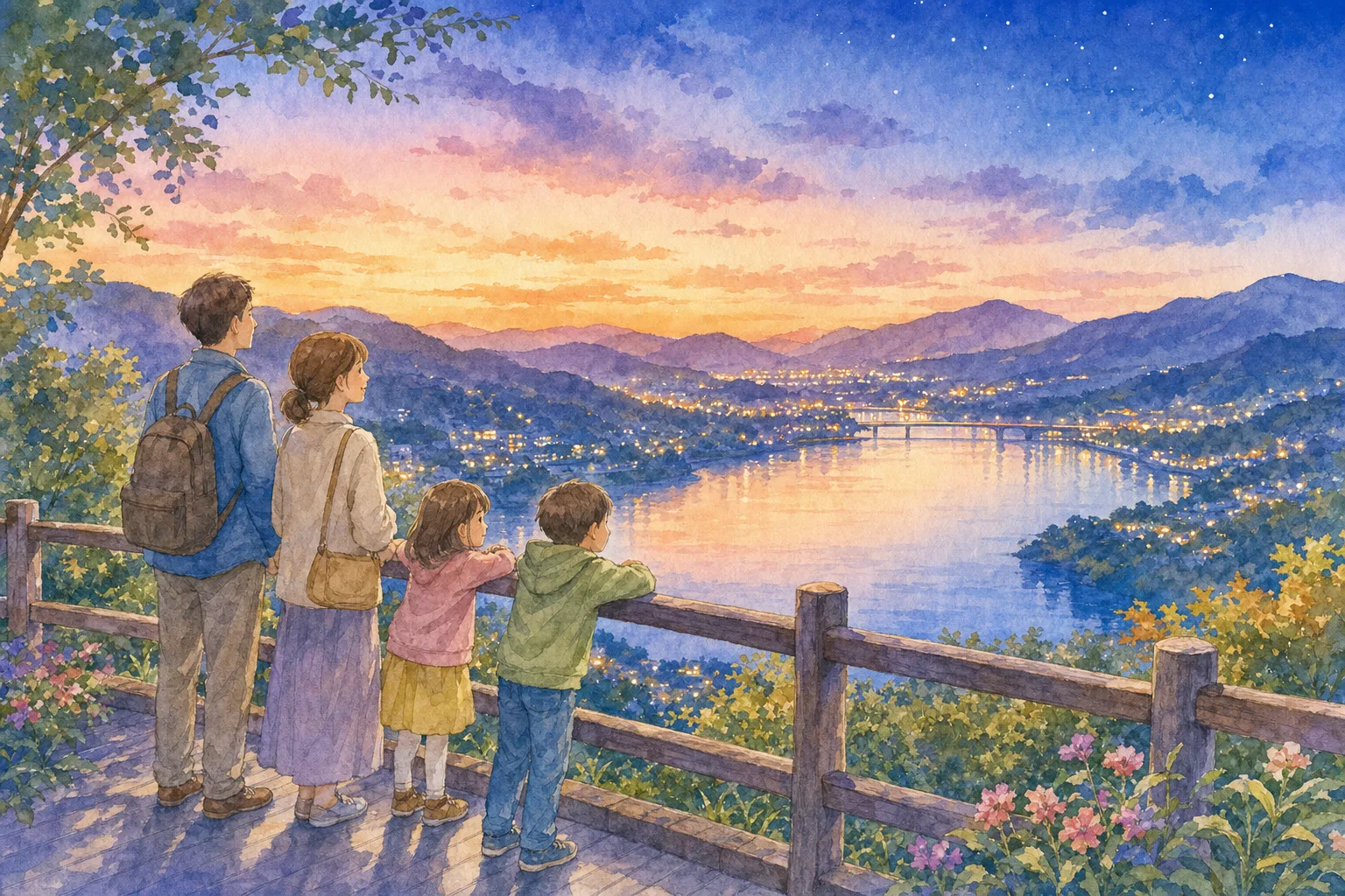 2026年 県立津久井湖城山公園 展望デッキ(根小屋地区)の夜景 1日満喫コース