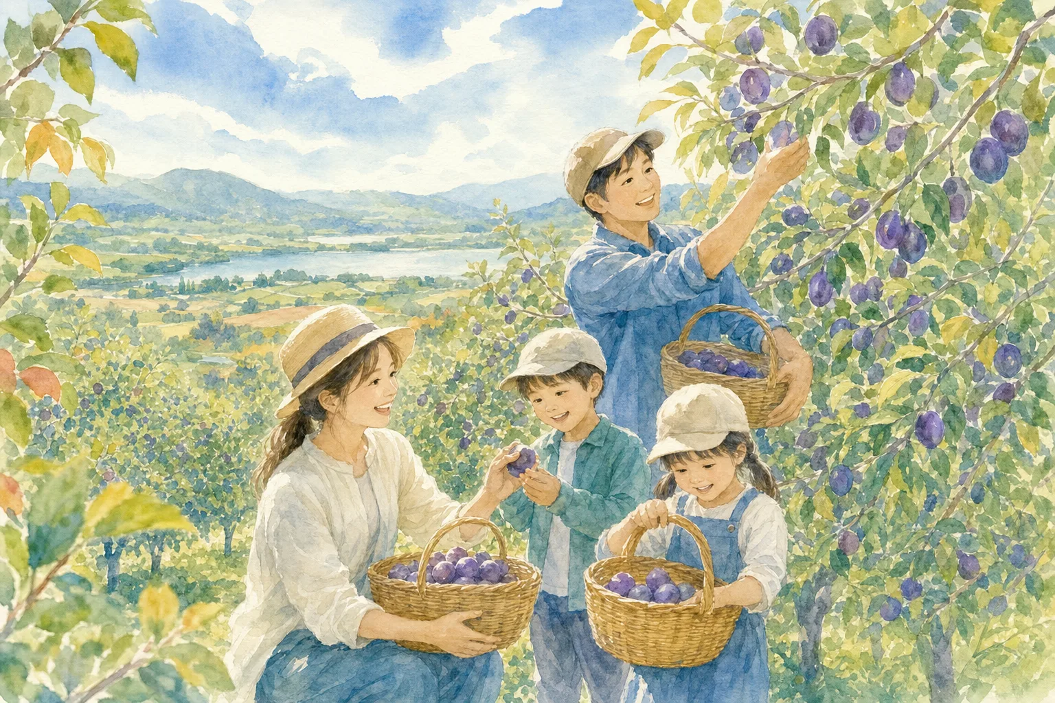 2026年 さくらんぼ山観光農園(プルーン狩り)の味覚狩り 1日満喫コース