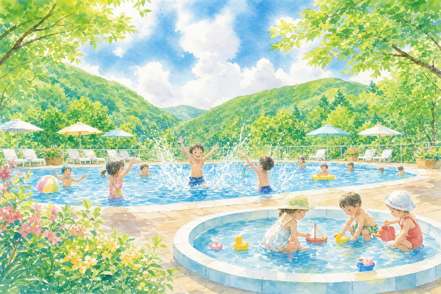 2026年 物見山プール 1日満喫コース