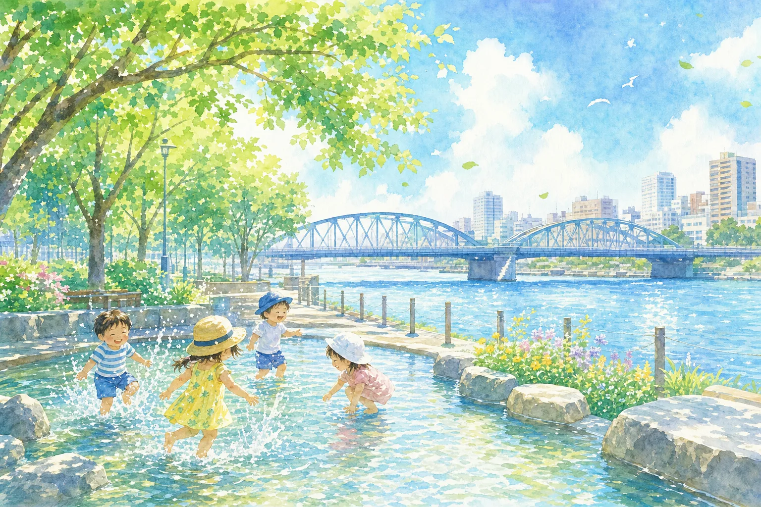 2026年 越中島公園 じゃぶじゃぶ池 1日満喫コース