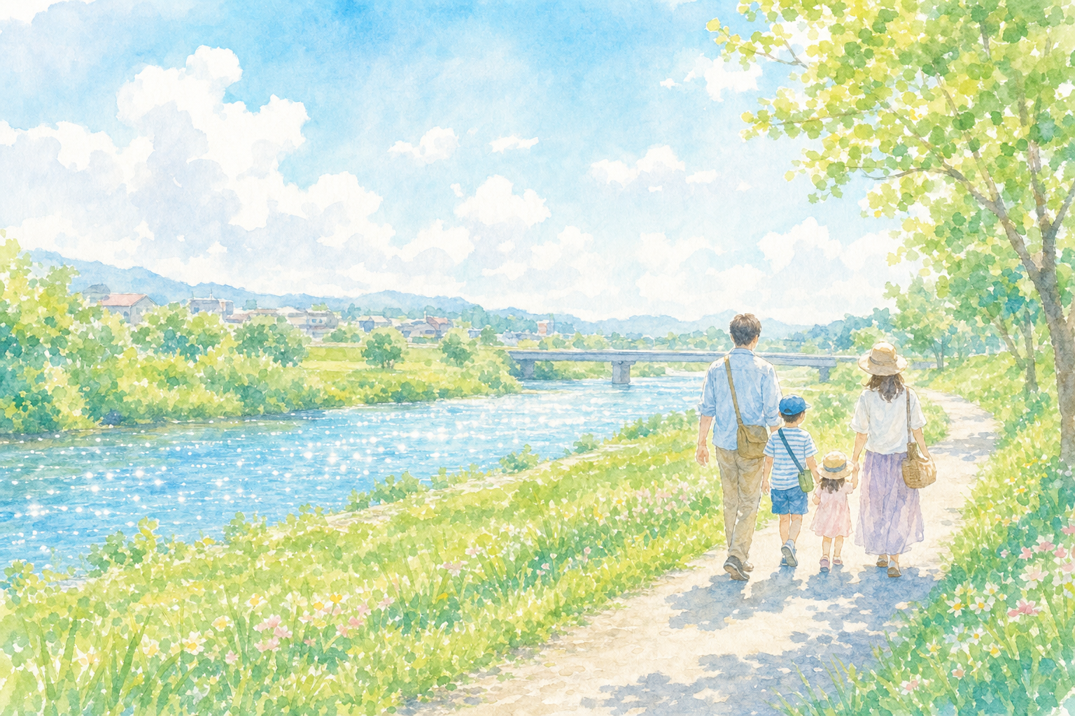 本明川桜づつみ