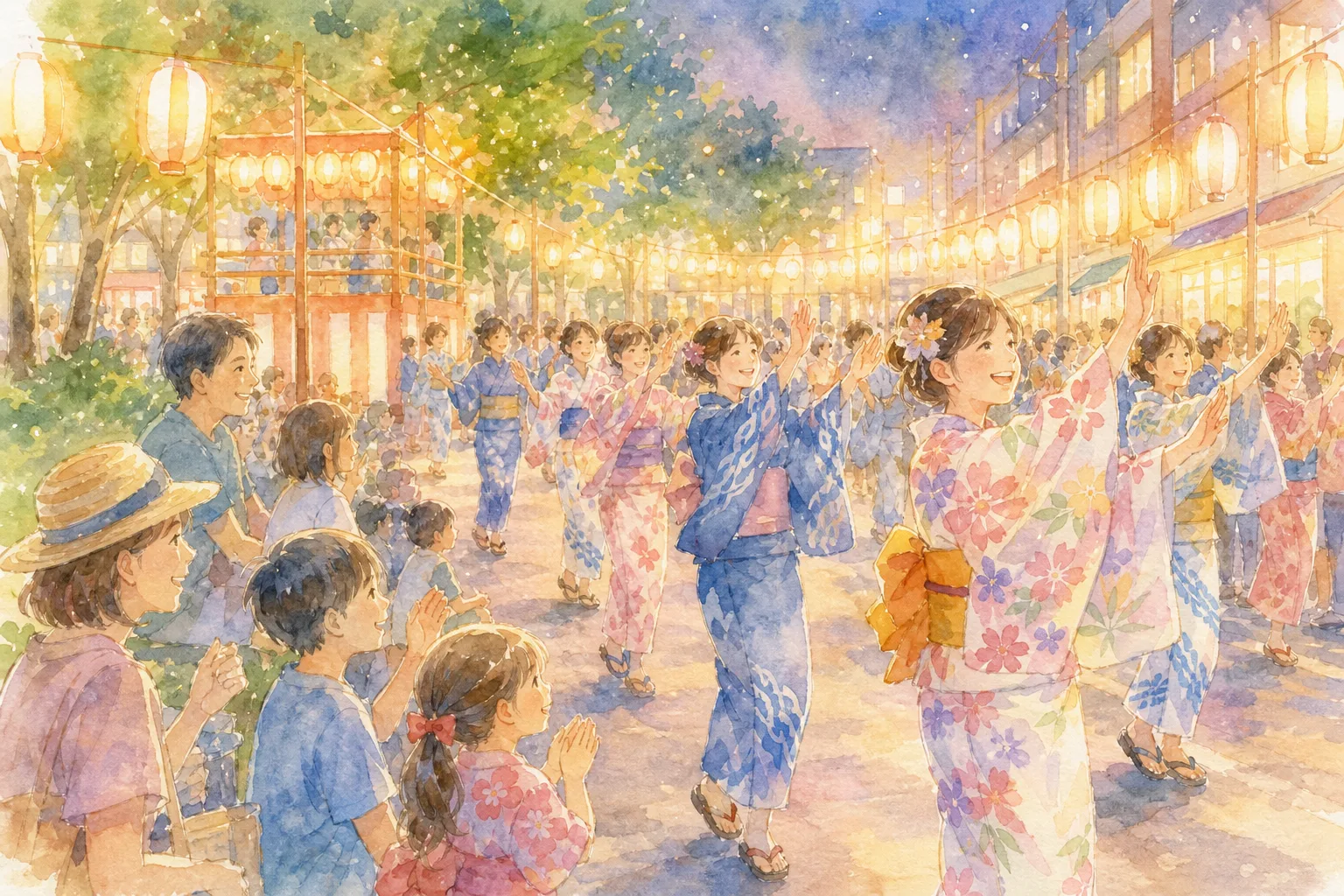 へそっ子公園・JR阿波池田駅周辺(いけだ阿波おどり会場)