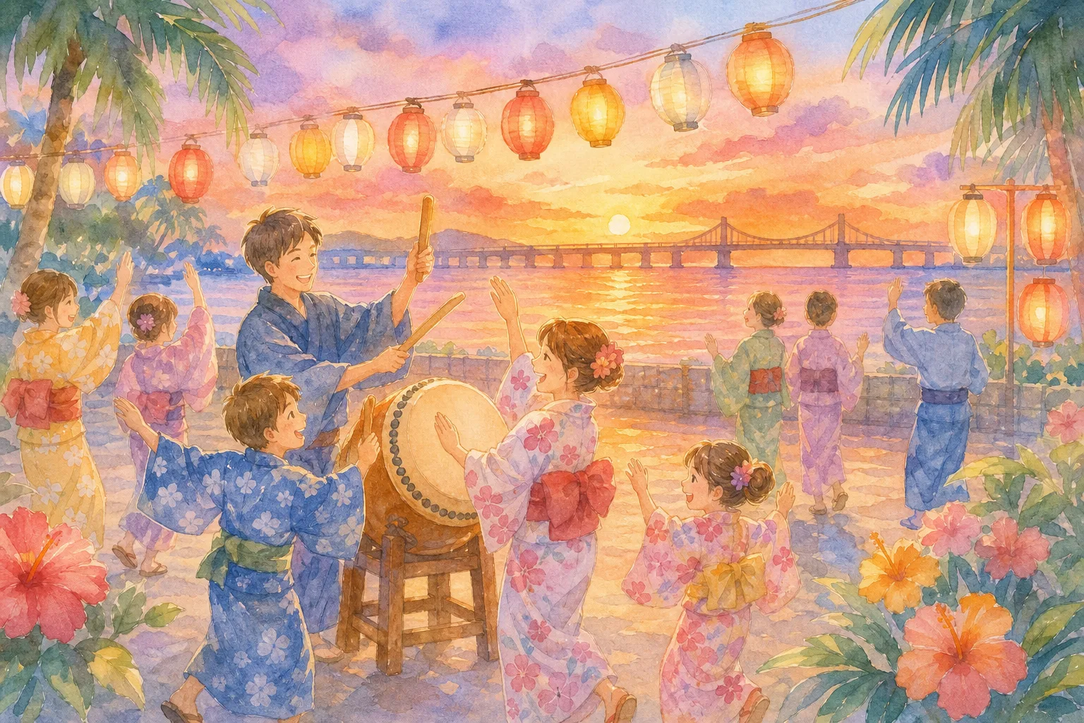 古宇利の駅ソラハシ(古宇利島ソラハシ夏の盆踊り 会場)