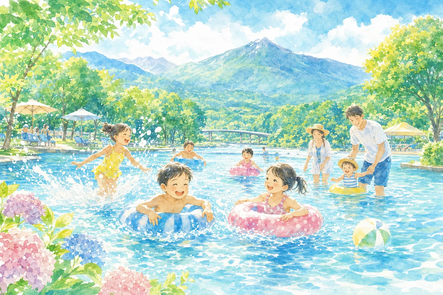 2026年 那珂川河畔公園プール 1日満喫コース