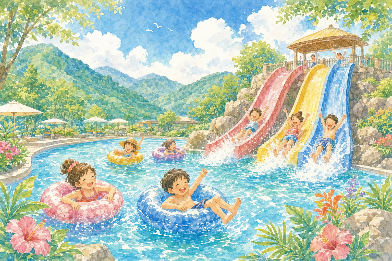 2026年 更埴中央公園市民プール 1日満喫コース