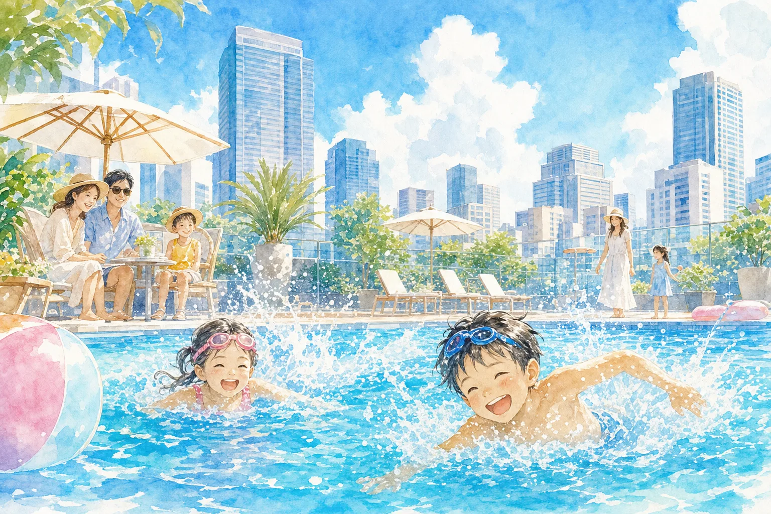 2026年 越中島プール 1日満喫コース