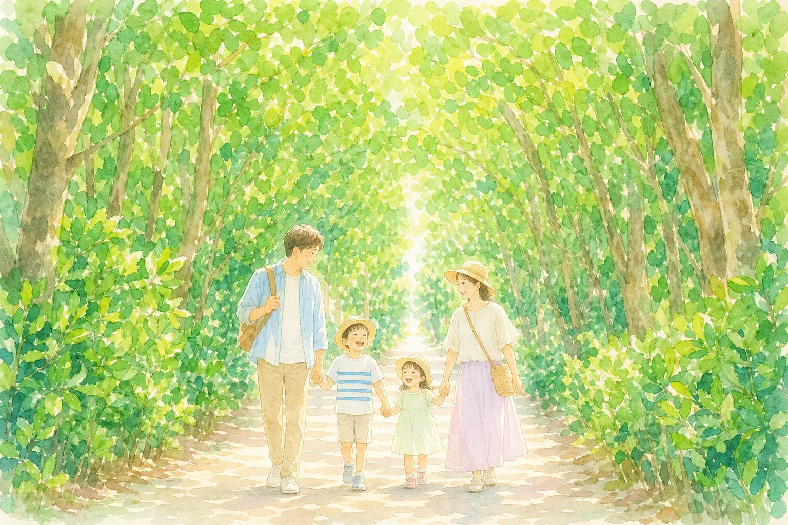 備瀬のフクギ並木