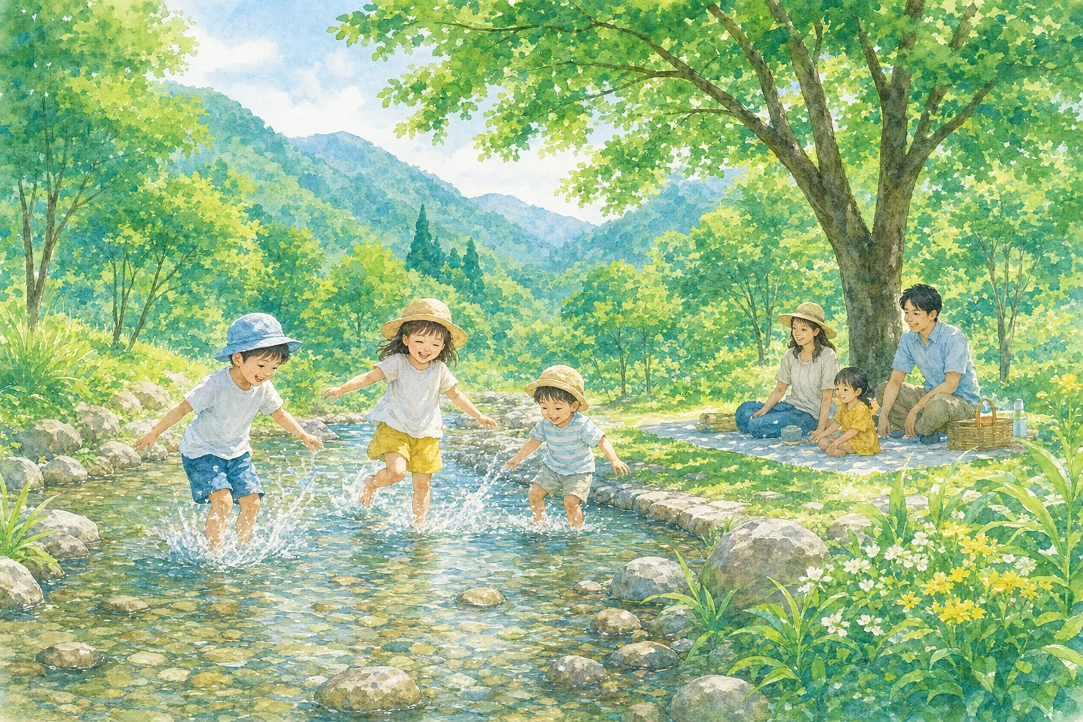 2026年 比奈知ダム下流親水公園 せせらぎ水路 1日満喫コース