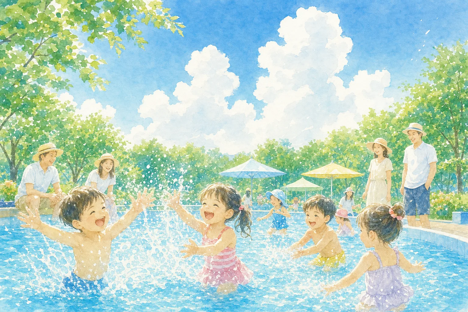 2026年 花泉水泳プール 1日満喫コース