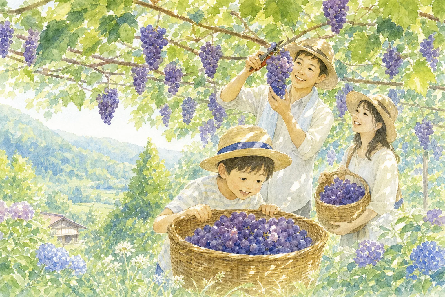 2026年 玉川ぶどう園の味覚狩り 1日満喫コース