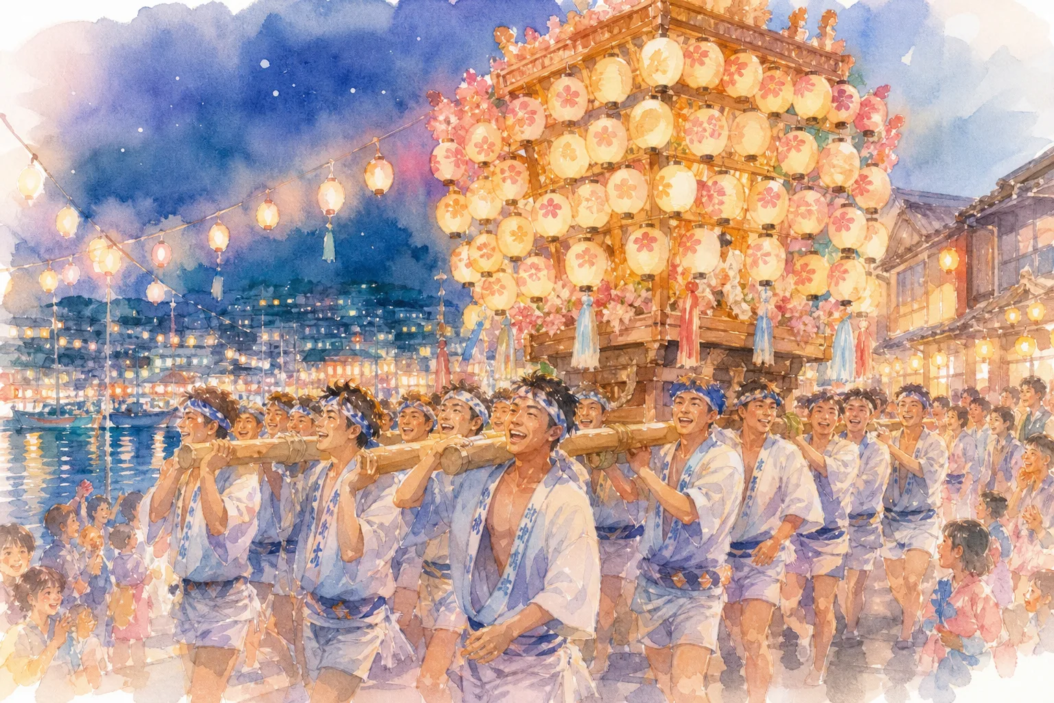 八幡神社周辺(石崎奉燈祭 会場)