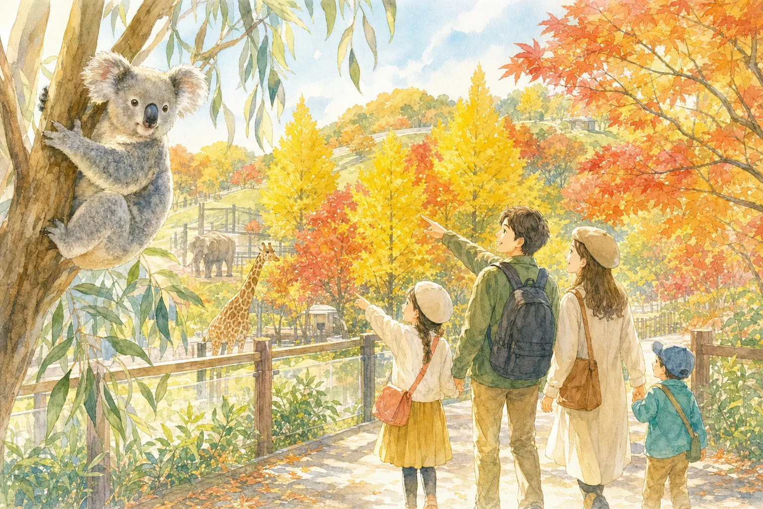 2026年 金沢自然公園・金沢動物園の紅葉 1日満喫コース