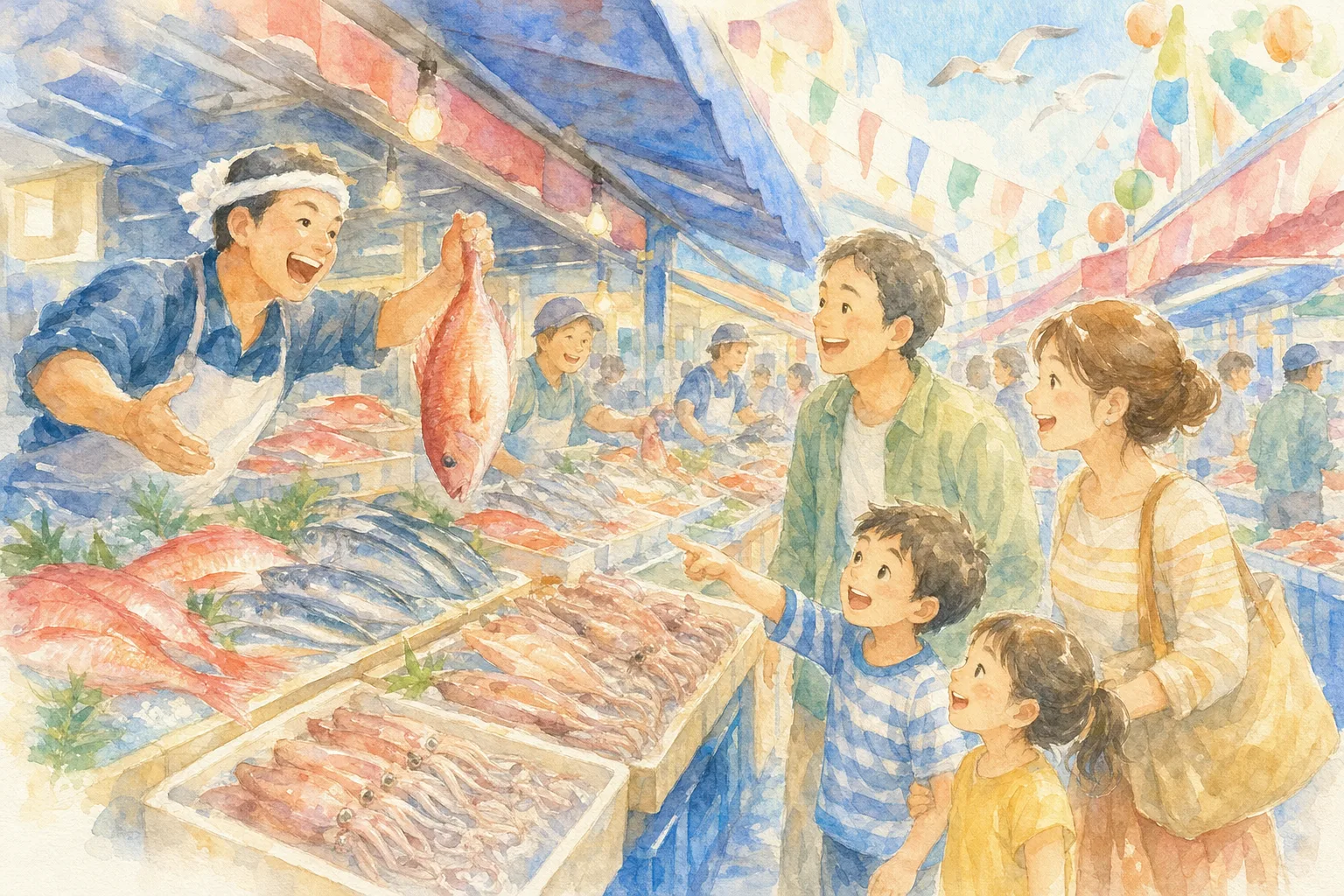 寺泊魚の市場通り