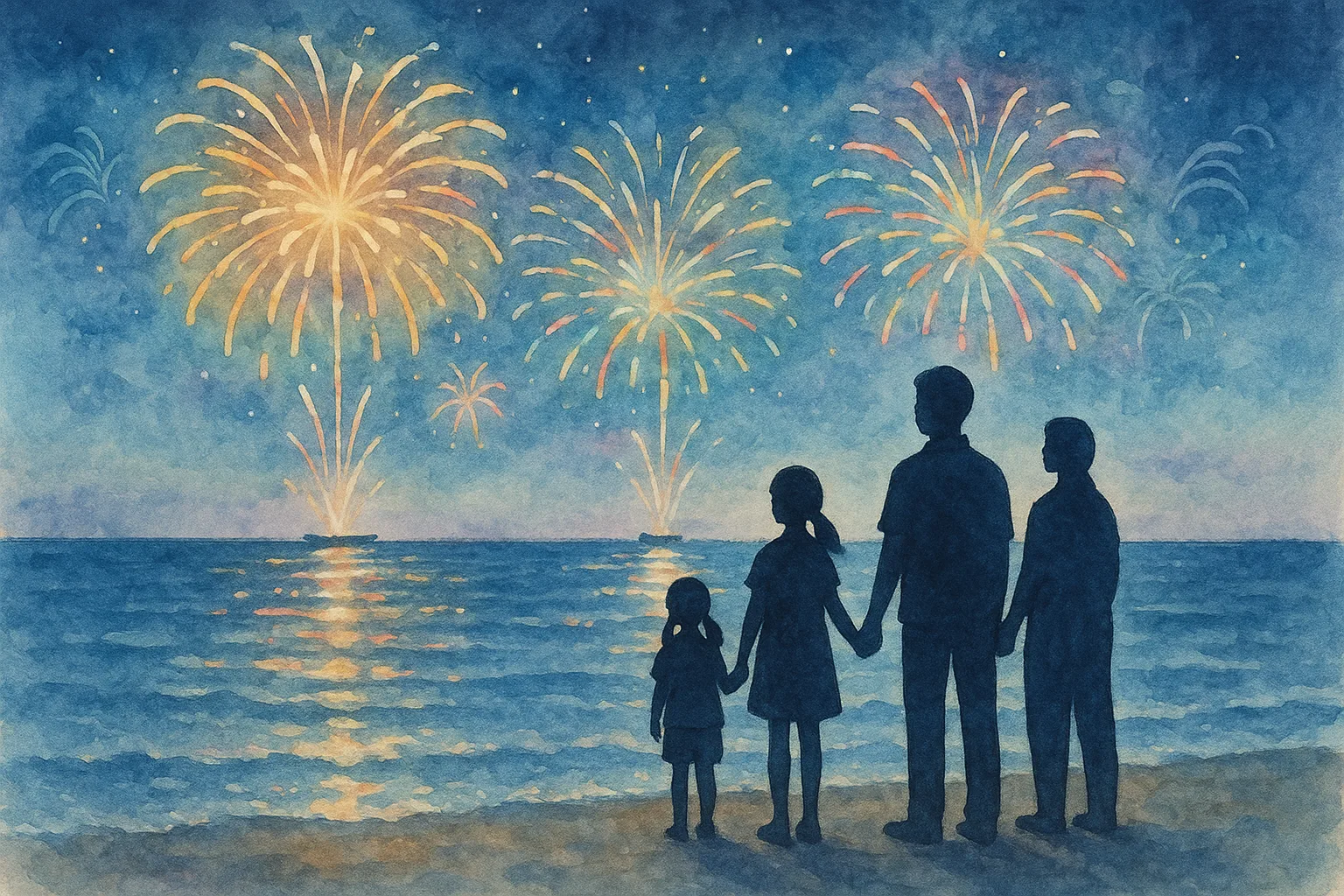 2026年 ベイサイドリゾート三日月海上花火 1日満喫コース