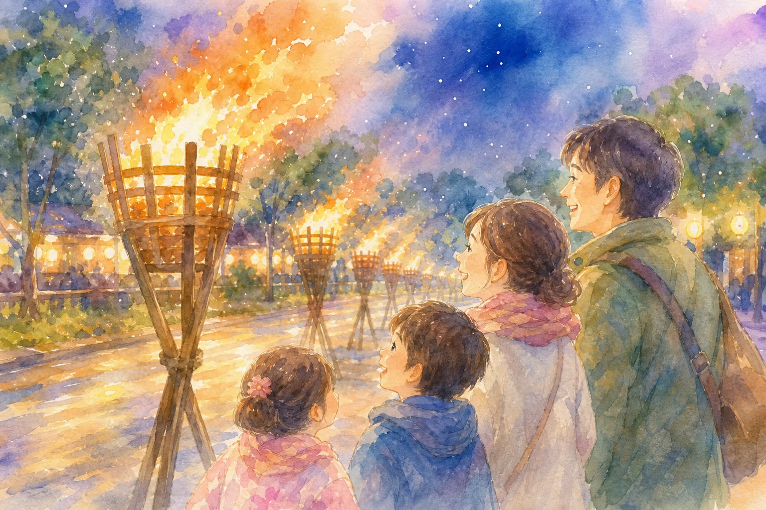 北口本宮冨士浅間神社周辺(吉田の火祭り)