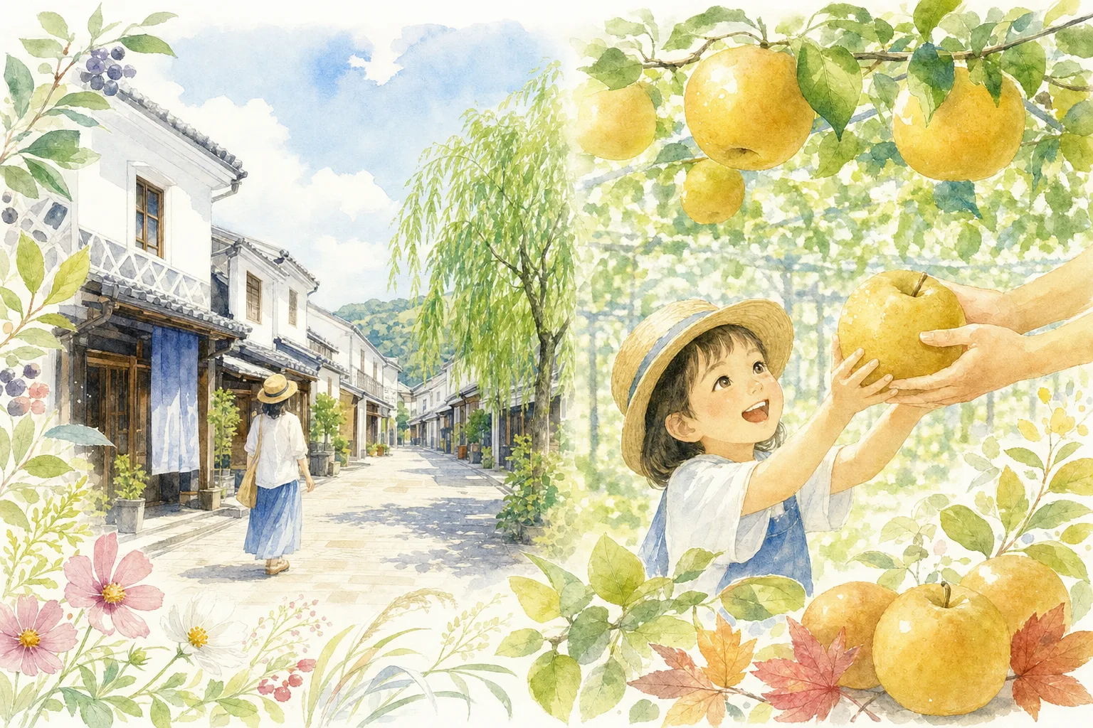 2026年 観光農園 大川三世代(梨狩り)の味覚狩り 1日満喫コース