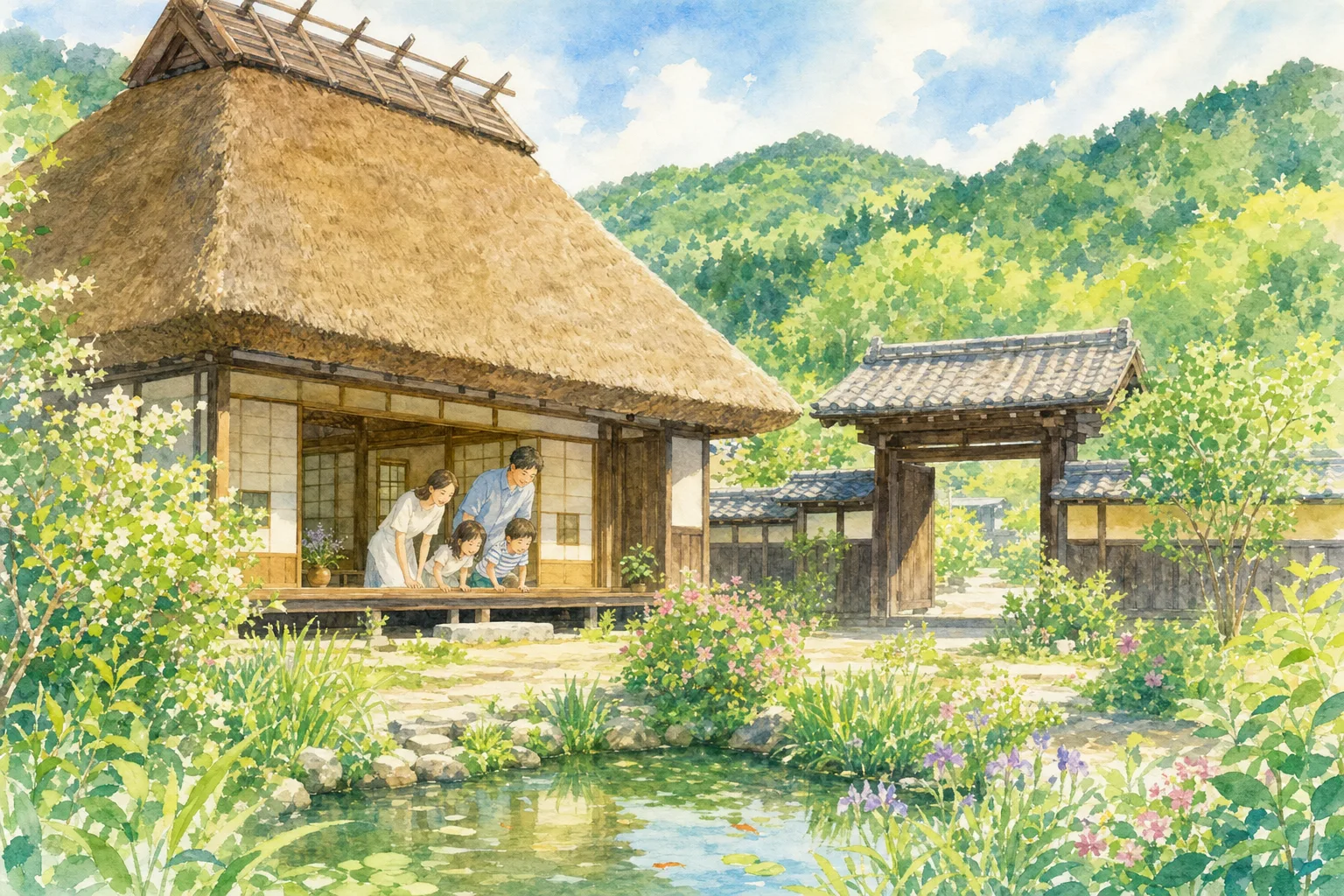 2026年 新林公園(旧福原家長屋門・旧小池邸)の古民家さんぽ 1日満喫コース