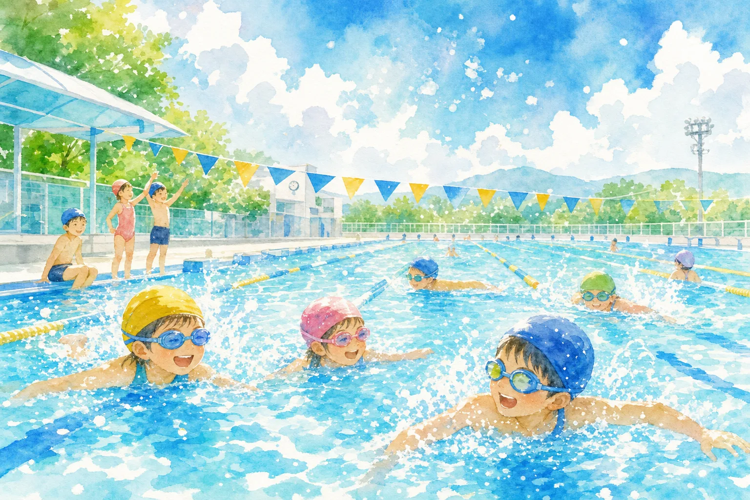 2026年 十日市水泳プール 1日満喫コース