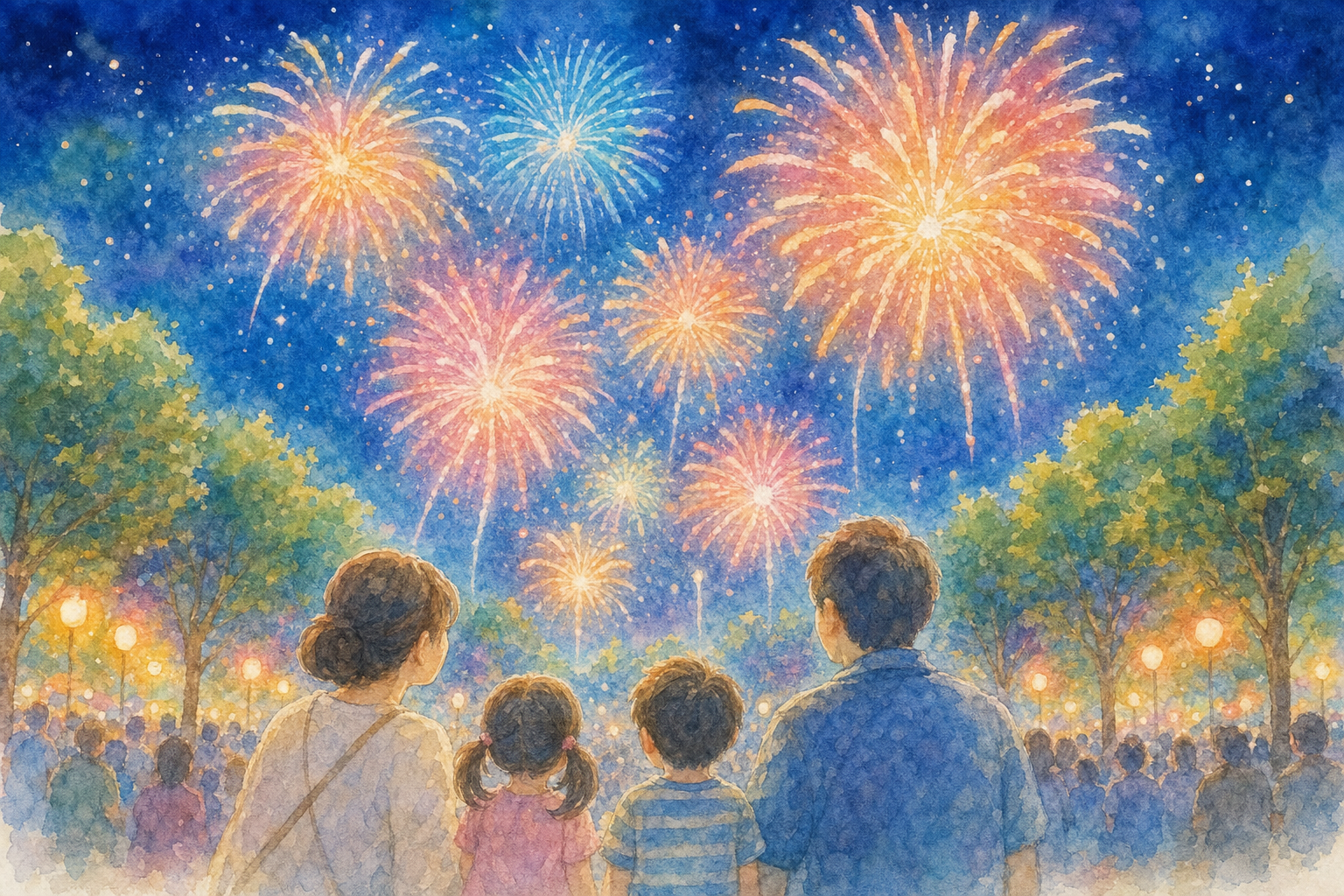 十和田市陸上競技場西側観覧エリア(十和田市夏まつり花火大会会場)