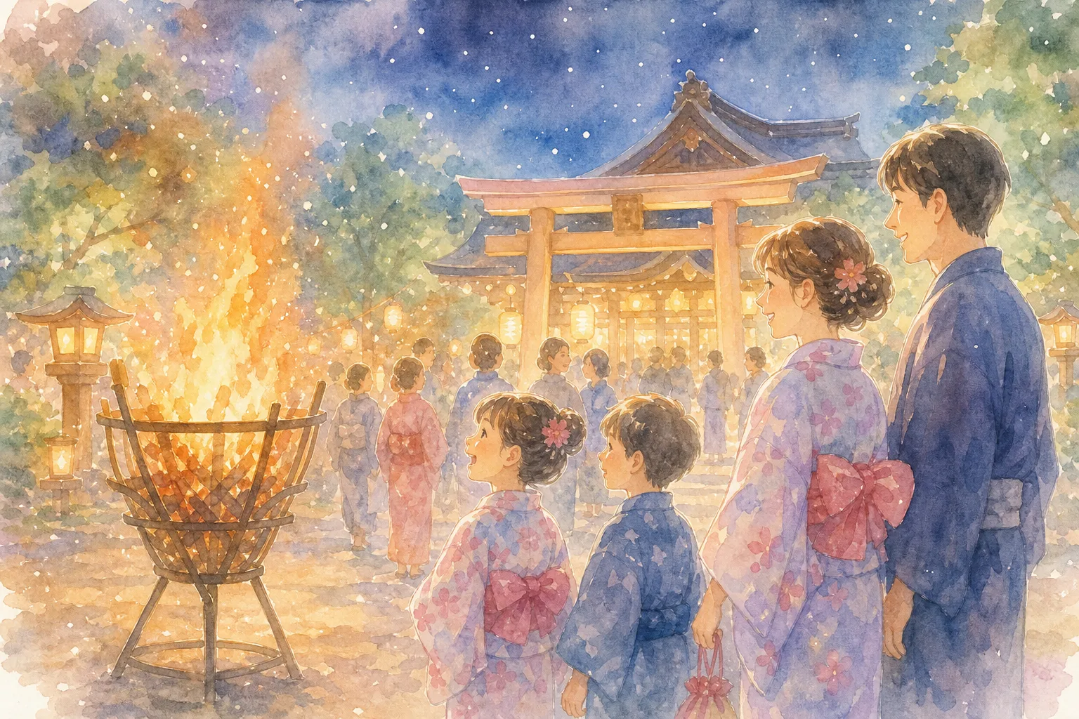 伊福部神社(愛宕の火祭り会場)