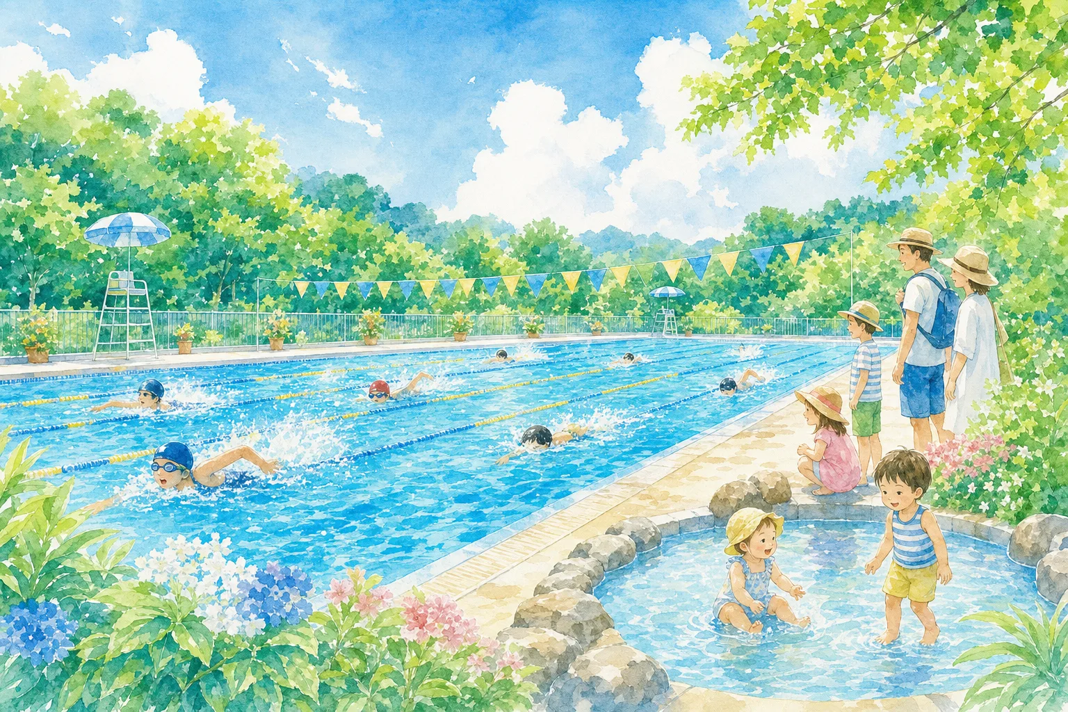 2026年 大川目地区プール 1日満喫コース