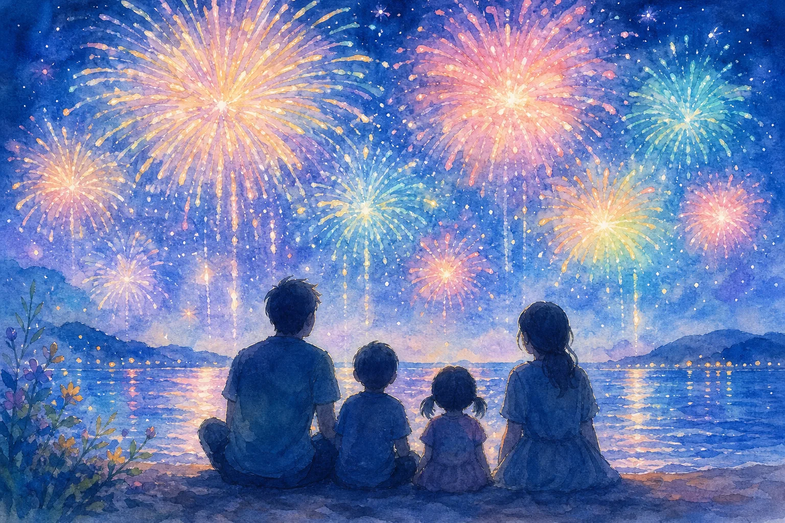 武蔵港沖(むさしの里の夕涼み夏の夜まつり)