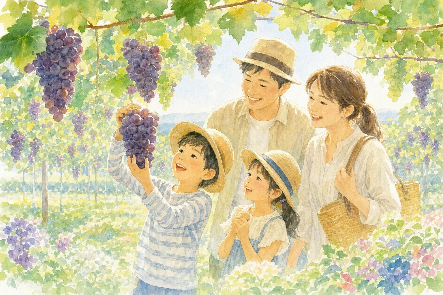 2026年 世羅幸水農園(ぶどう狩り)の味覚狩り 1日満喫コース