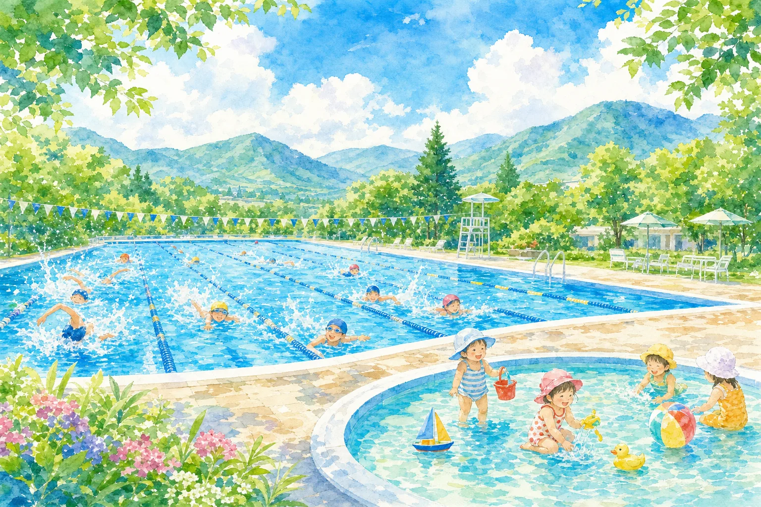 2026年 五泉市市民プール 1日満喫コース