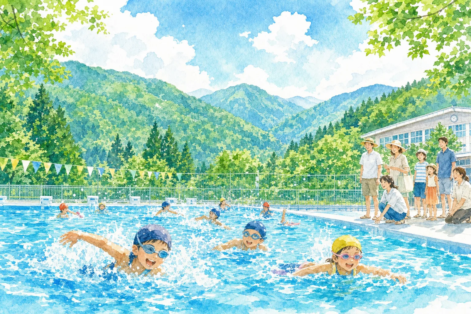 2026年 飛騨市神岡小学校プール 1日満喫コース