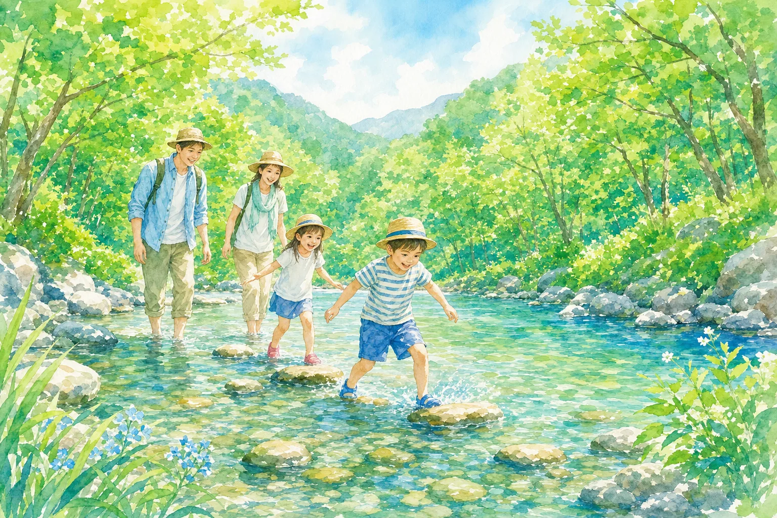 2026年 波川公園 仁淀川の水辺 1日満喫コース
