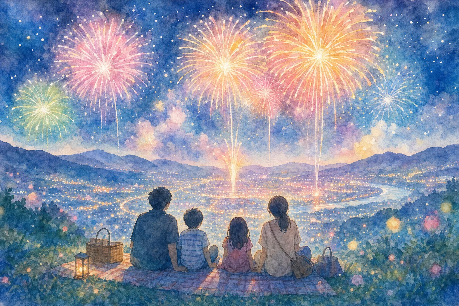 北星山ラベンダー園(なかふらのラベンダーまつり花火会場)