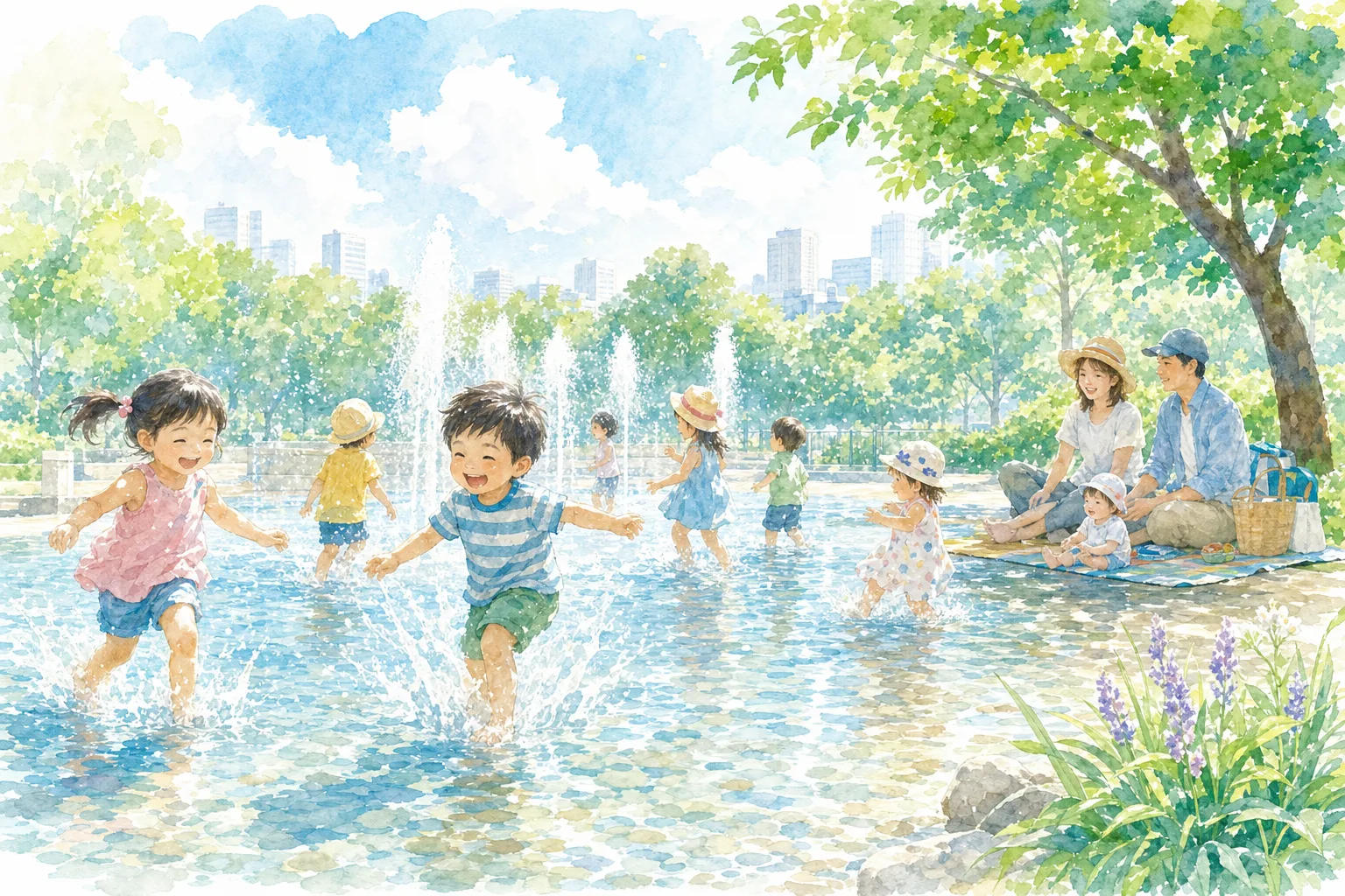 2026年 新富公園 徒渉池・噴水 1日満喫コース