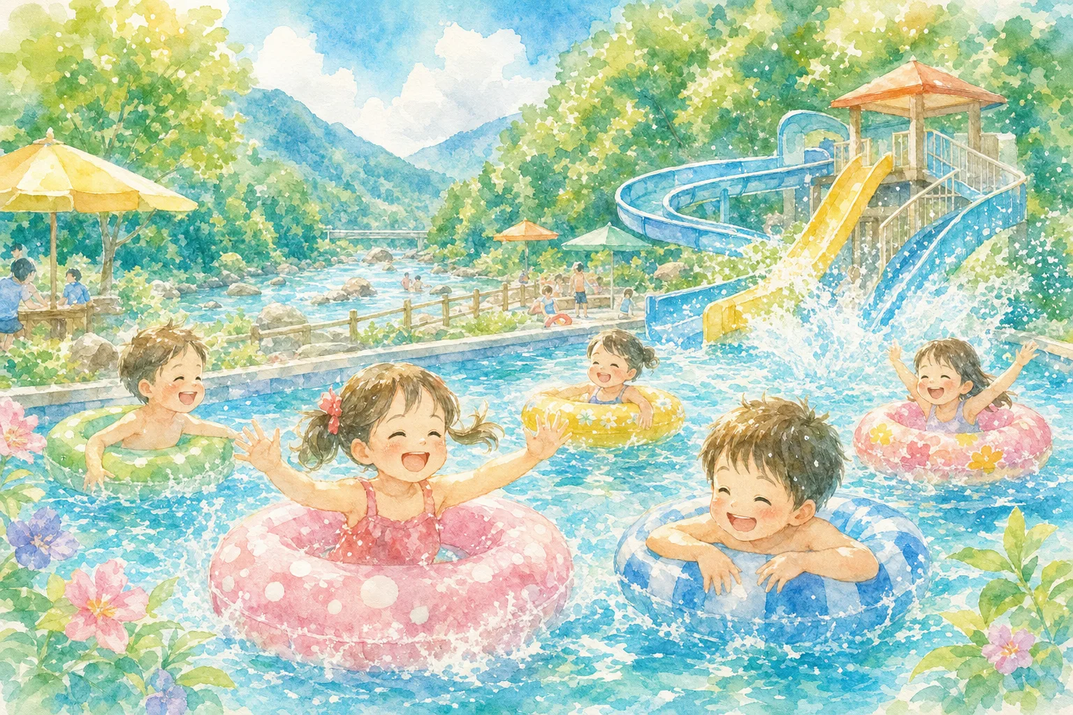 宮リバー度会パーク 遊水プール鏡
