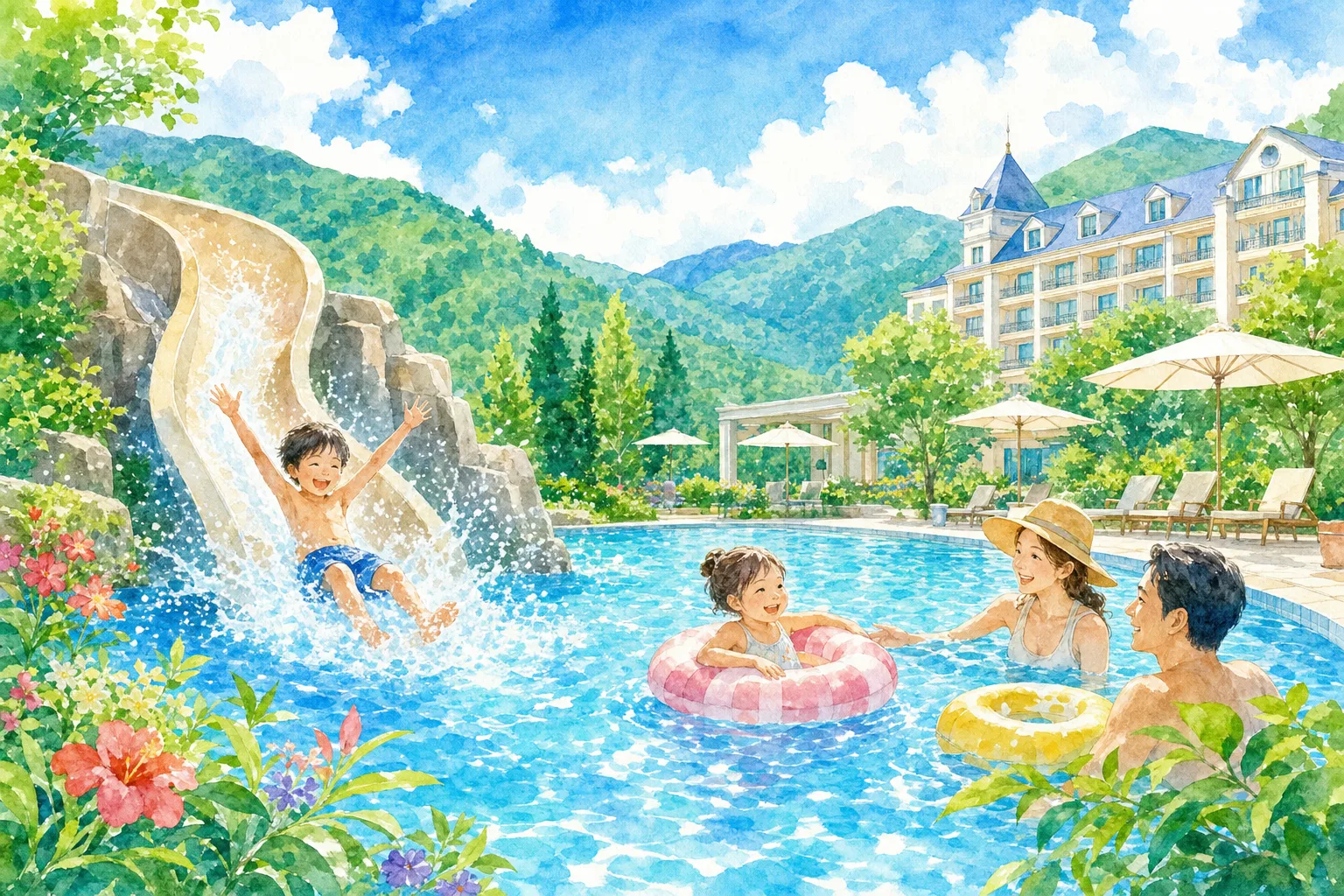 2026年 ホテル華の湯 屋外プール 1日満喫コース