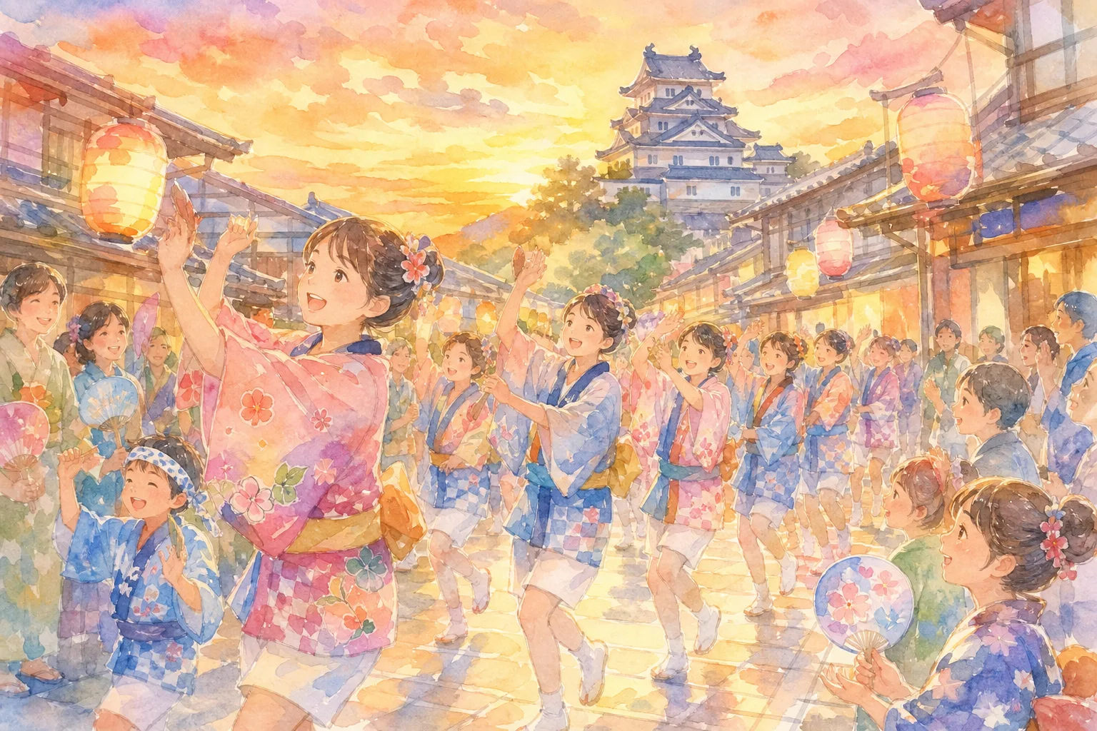 松本駅〜松本城周辺(夏まつり松本ぼんぼん)