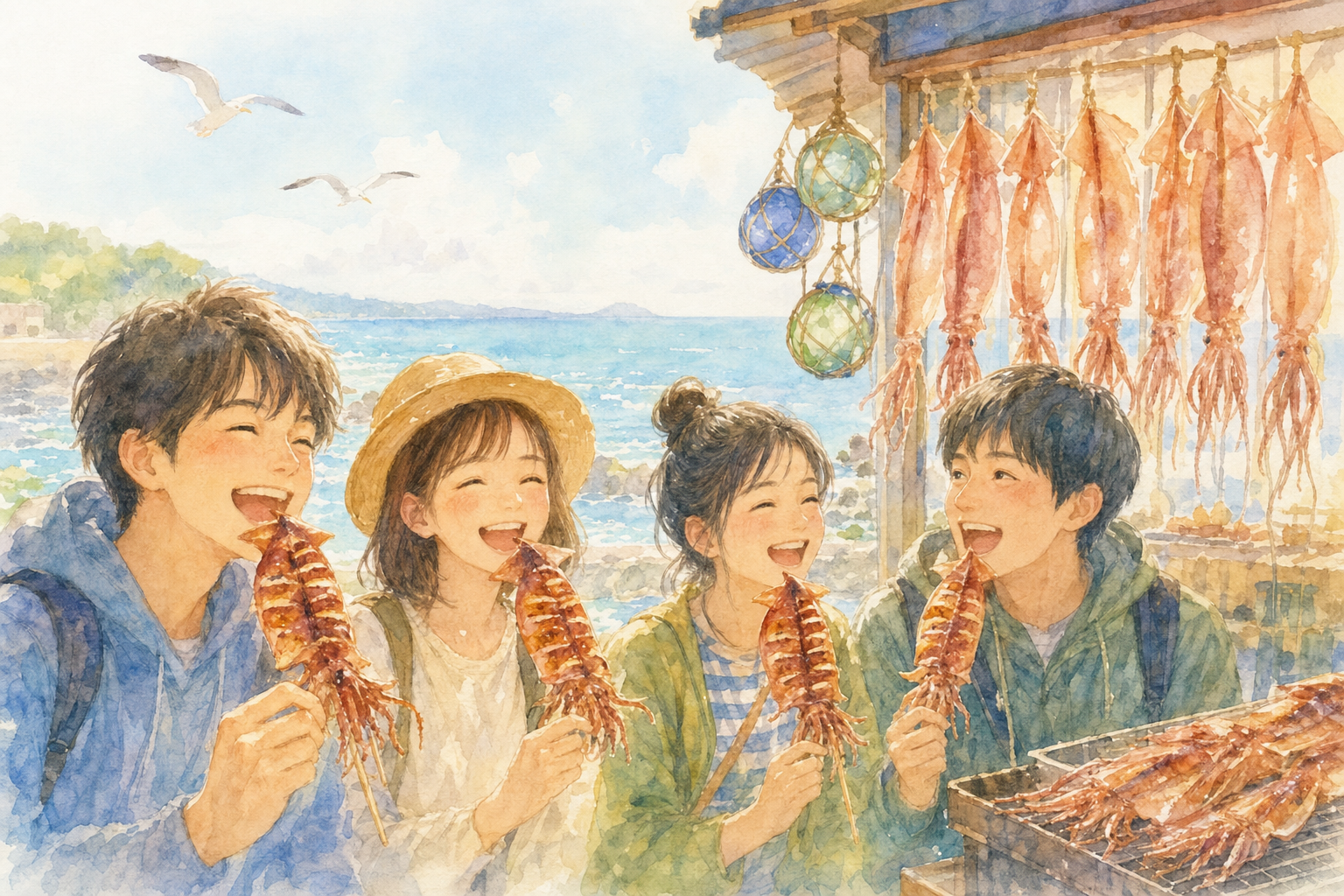 道の駅 ふかうら「かそせ いか焼き村」