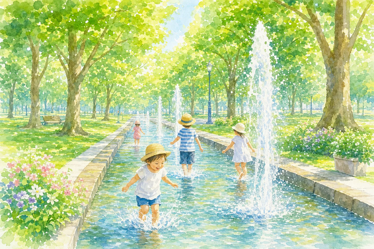 2026年 芳川公園 噴水・カナールの流れ 1日満喫コース