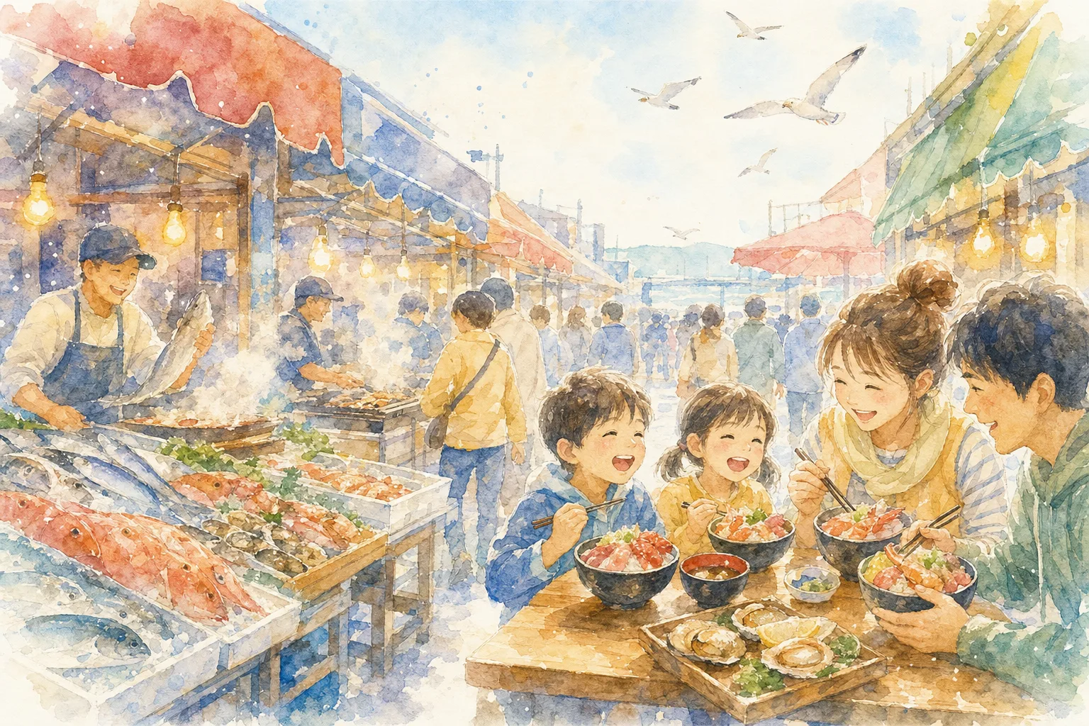 寺泊魚の市場通り