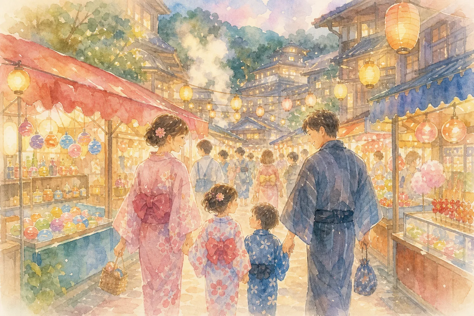 山代温泉街(やましろ夏まつり会場)