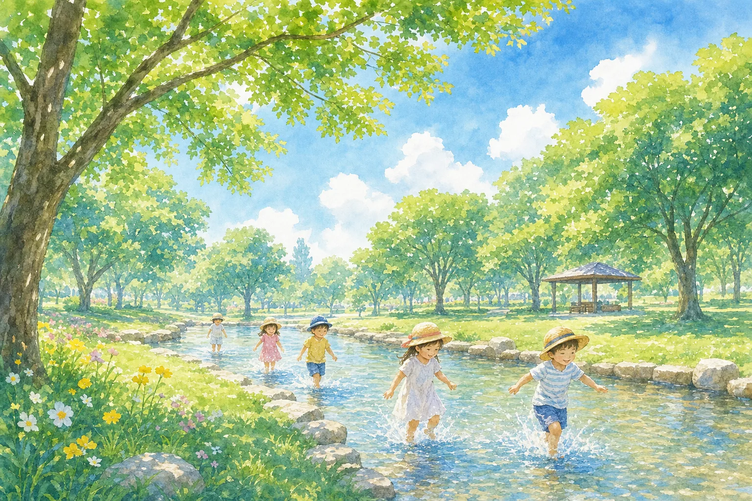 2026年 緑ヶ丘公園 じゃぶじゃぶ水路 1日満喫コース