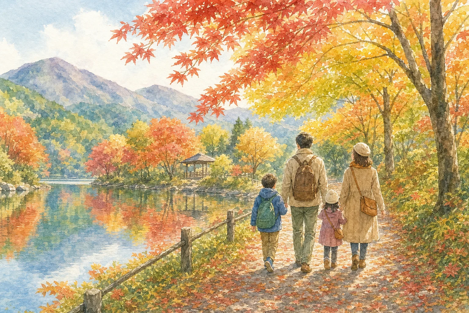 2026年 震生湖の紅葉 1日満喫コース