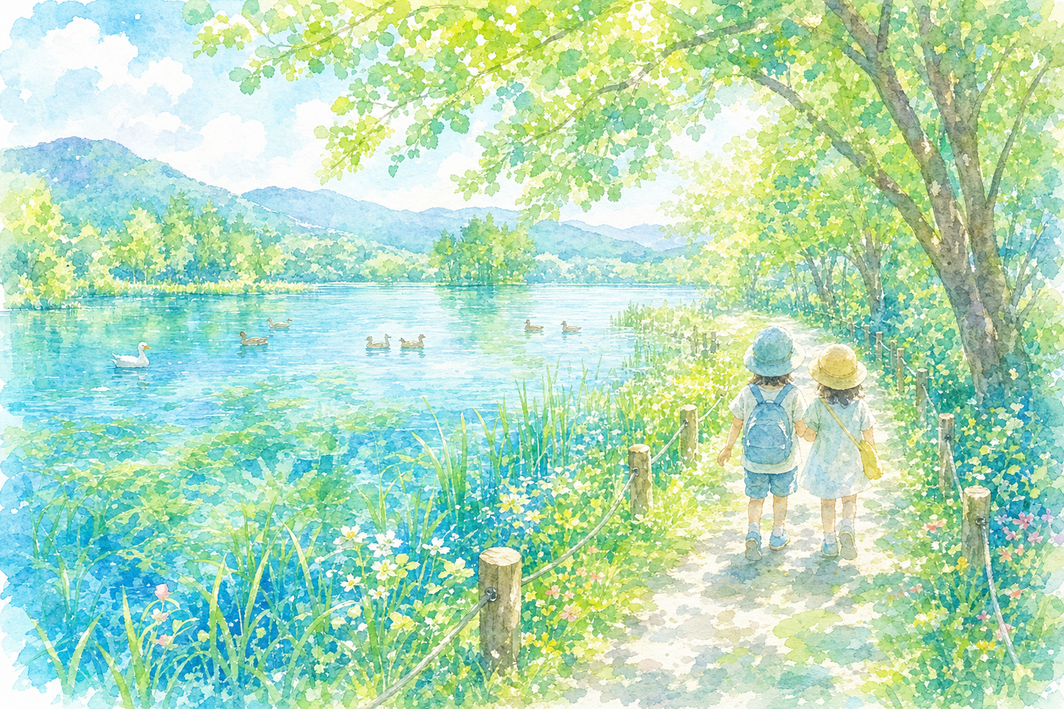 水前寺江津湖公園(下江津地区)